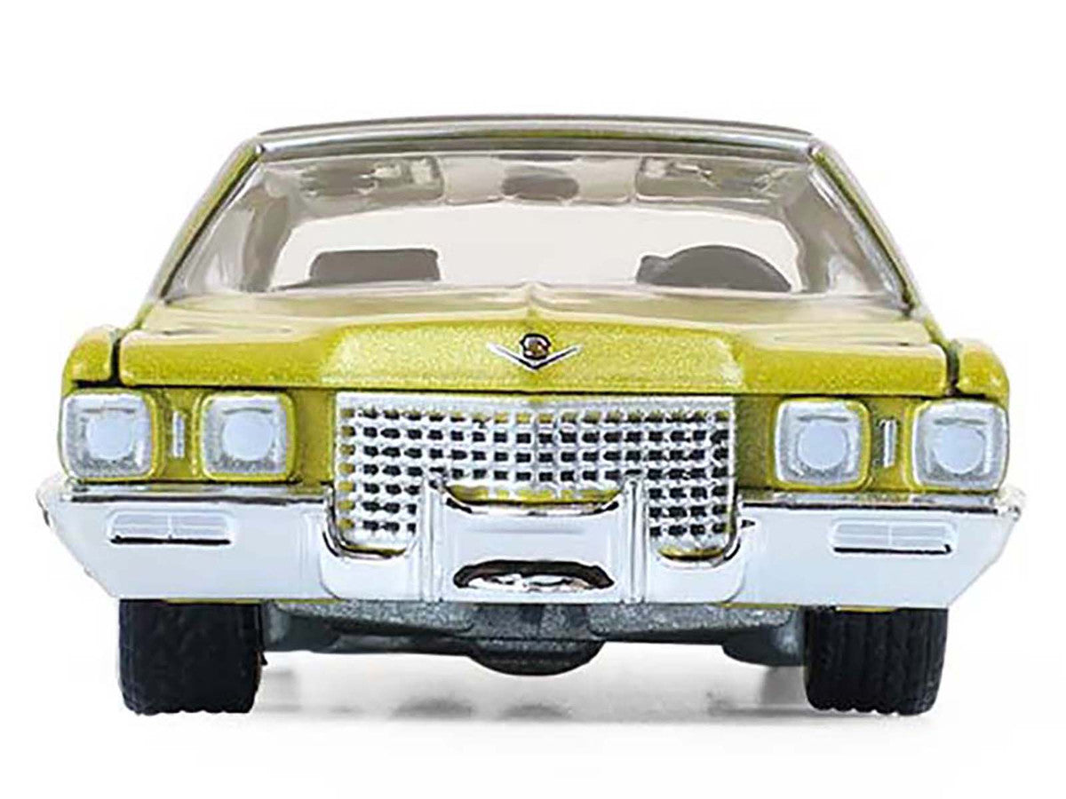 1971 Cadillac Sedan Deville Lowrider Gold Metallic with Black Top "California Lowriders" Series 7 1/64 Diecast Model Car by Greenlight LuxuryLifeWay Online Store