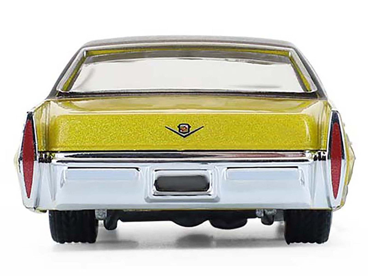 1971 Cadillac Sedan Deville Lowrider Gold Metallic with Black Top "California Lowriders" Series 7 1/64 Diecast Model Car by Greenlight LuxuryLifeWay Online Store