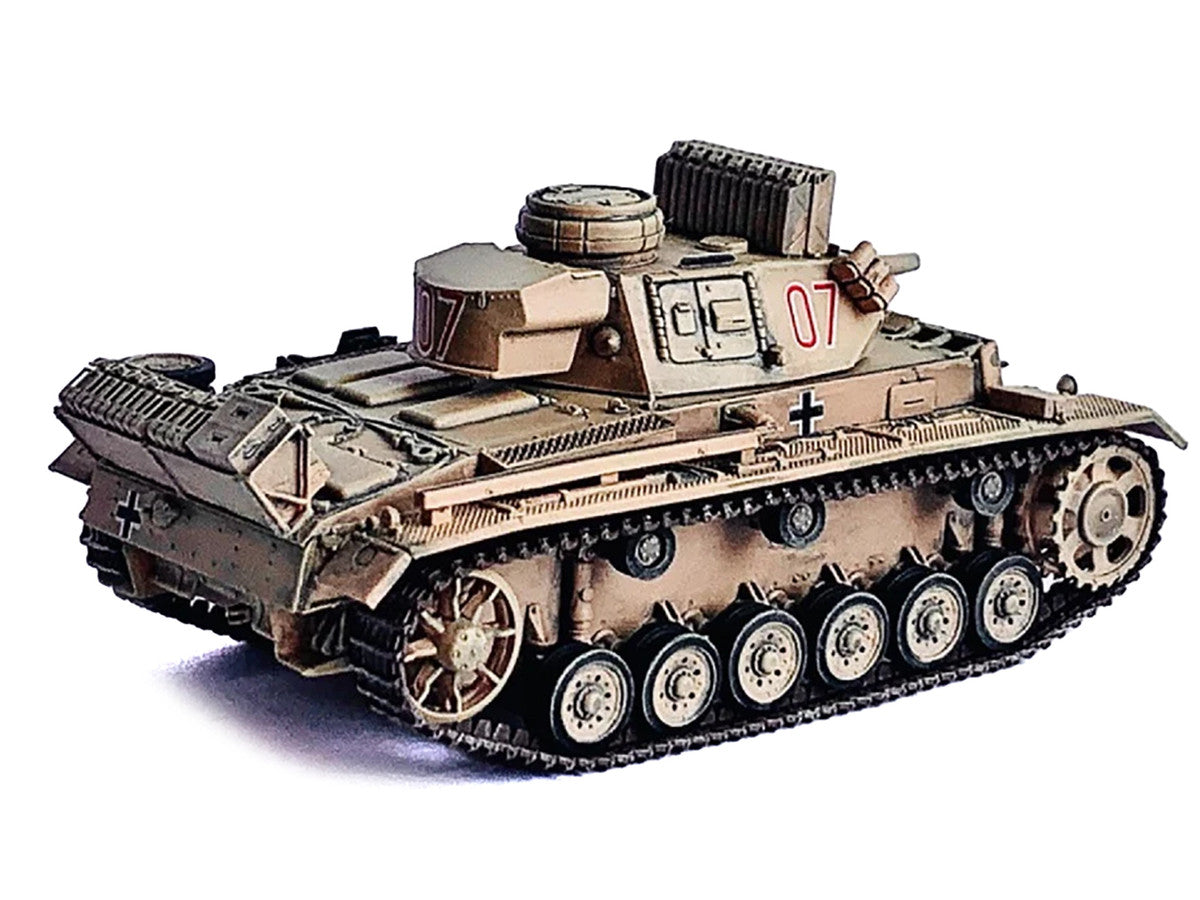 Germany Pz.Kpfw.III Ausf.N DAK Tank #07 "s.Pz.Abt.501 Tunisia" (1942/43) "NEO Dragon Armor" Series 1/72 Plastic Model by Dragon Models LuxuryLifeWay Online Store