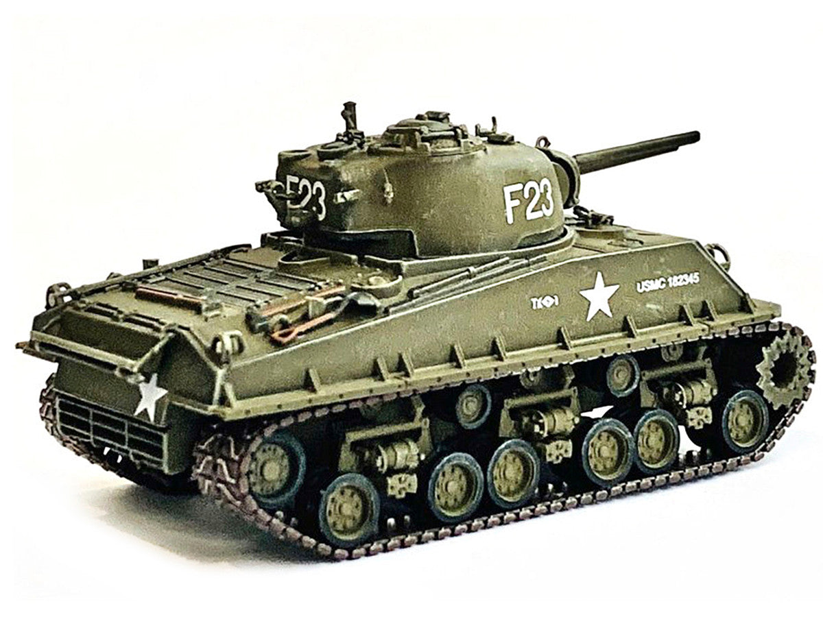 United States M4A3 HVSS POA-CWS-H5 Flamethrower Tank Olive Drab F-23 "US Marine Corps Korea" (1951) "NEO Dragon Armor" Series 1/72 Plastic Model by Dragon Models LuxuryLifeWay Online Store