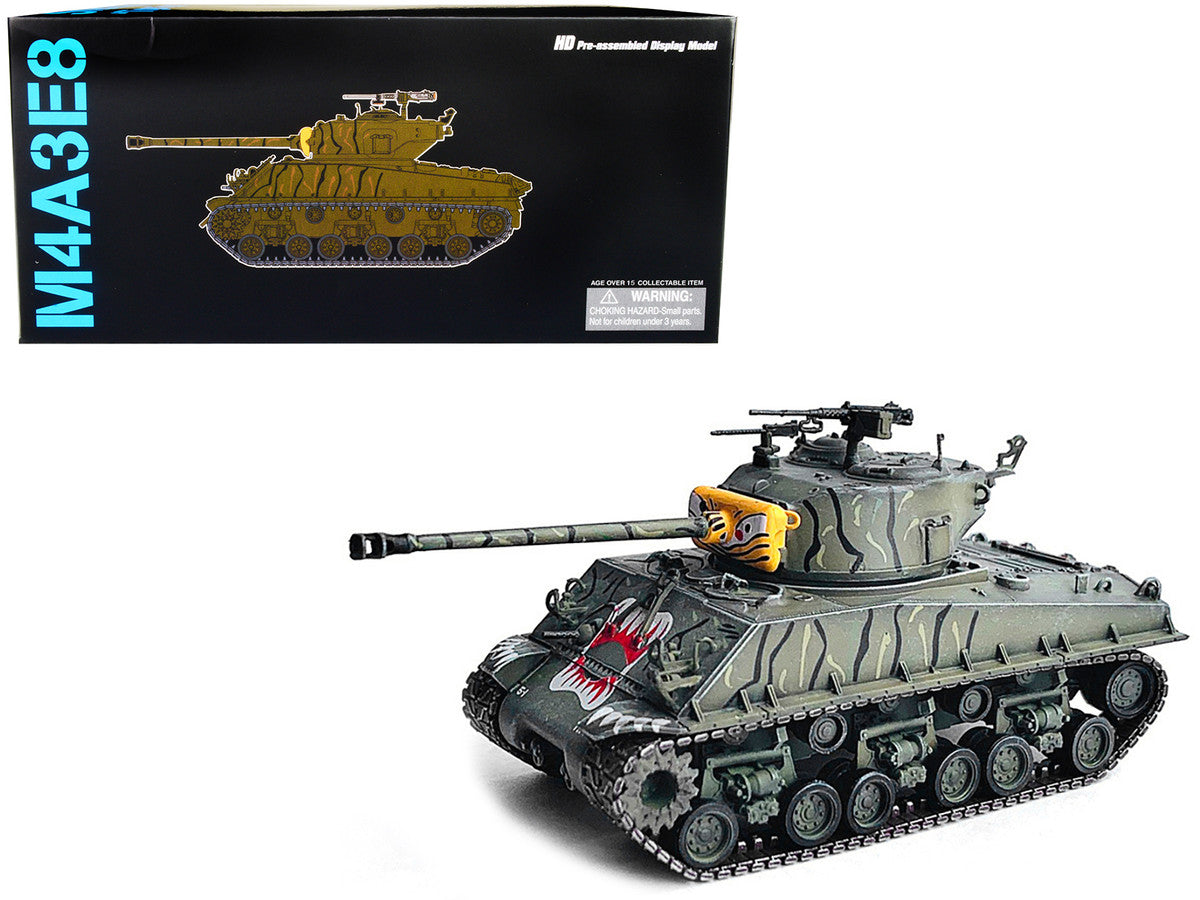 United States M4A3E8 Sherman "Tiger Face" Tank "24th Infantry Div. Han River Korea" (1951) "NEO Dragon Armor" Series 1/72 Plastic Model by Dragon Models LuxuryLifeWay Online Store