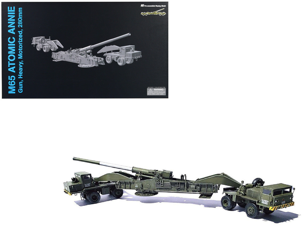 United States M65 Atomic Cannon "Atomic Annie" Artillery Olive Drab "Traveling Mode" US Army "NEO Dragon Armor" Series 1/72 Plastic Model by Dragon Models LuxuryLifeWay Online Store