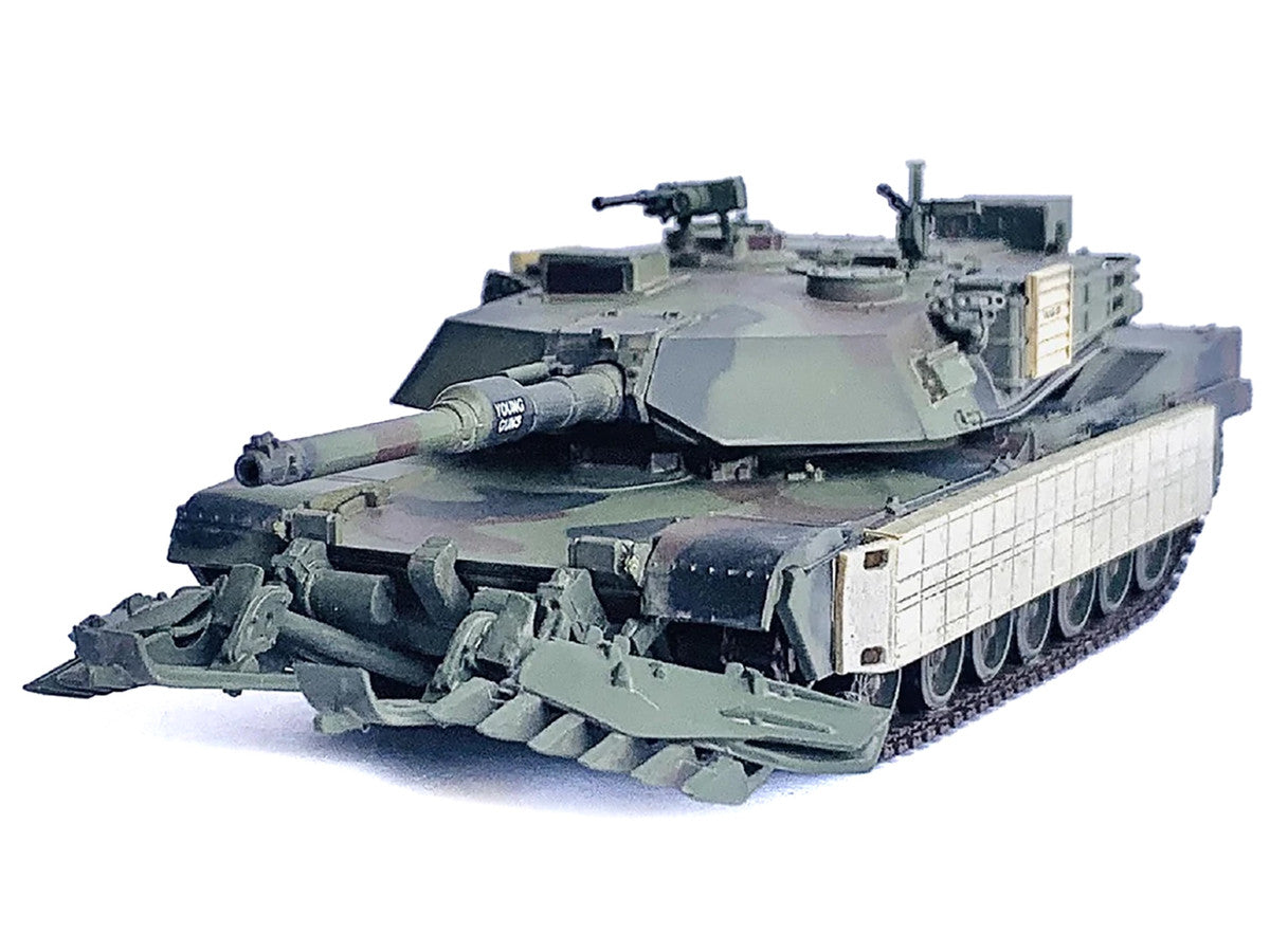 United States M1A1 AIM TUSK (Tank Urban Survival Kit) with Mine Plow (Travel Mode) "United States Marine Corps 8th Tank Battalion II MED Iraq" (2003) Green Camouflage "NEO Dragon Armor" Series 1/72 Plastic Model by Dragon Models LuxuryLifeWay Online Store