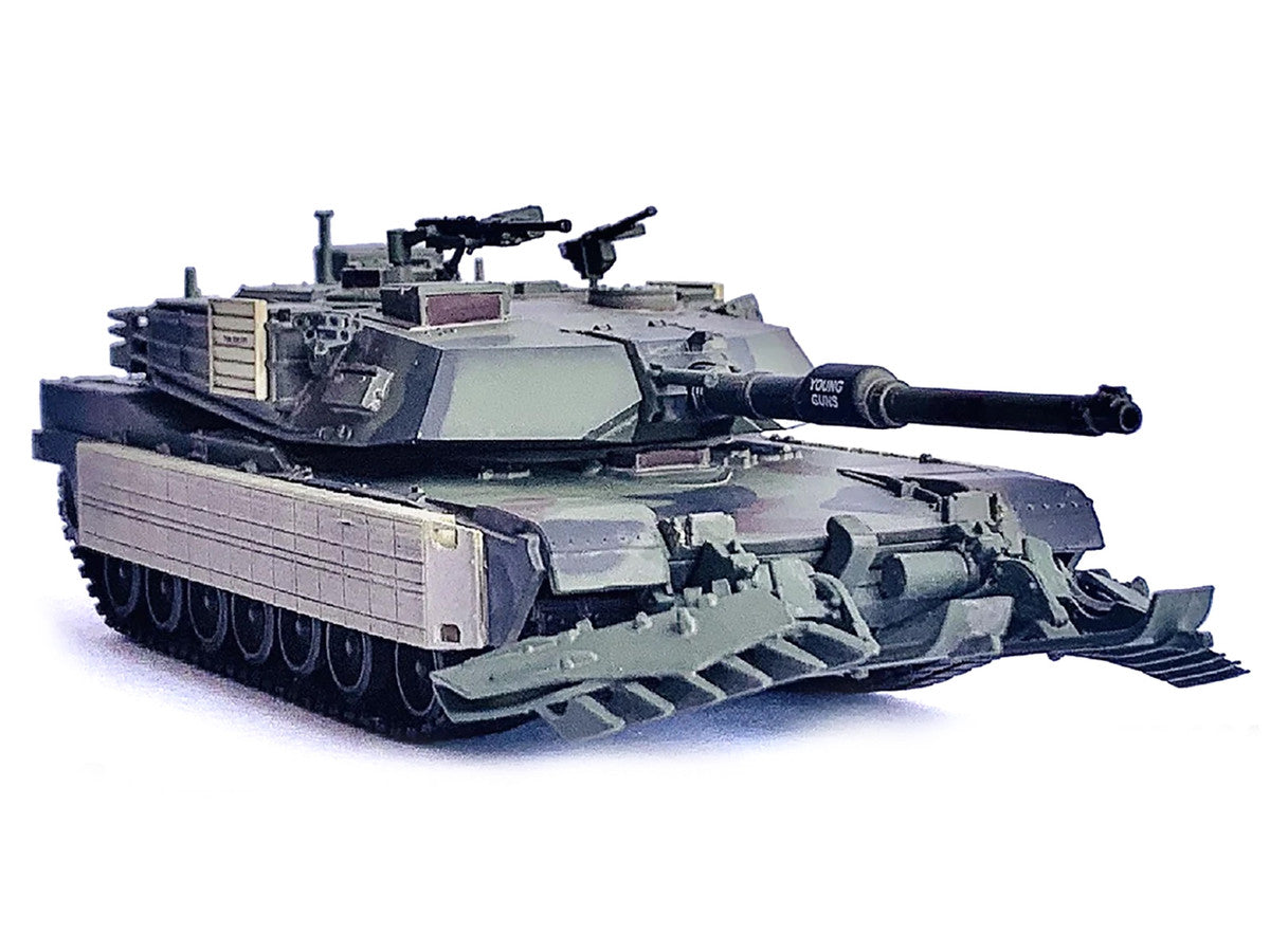 United States M1A1 AIM TUSK (Tank Urban Survival Kit) with Mine Plow (Travel Mode) "United States Marine Corps 8th Tank Battalion II MED Iraq" (2003) Green Camouflage "NEO Dragon Armor" Series 1/72 Plastic Model by Dragon Models LuxuryLifeWay Online Store