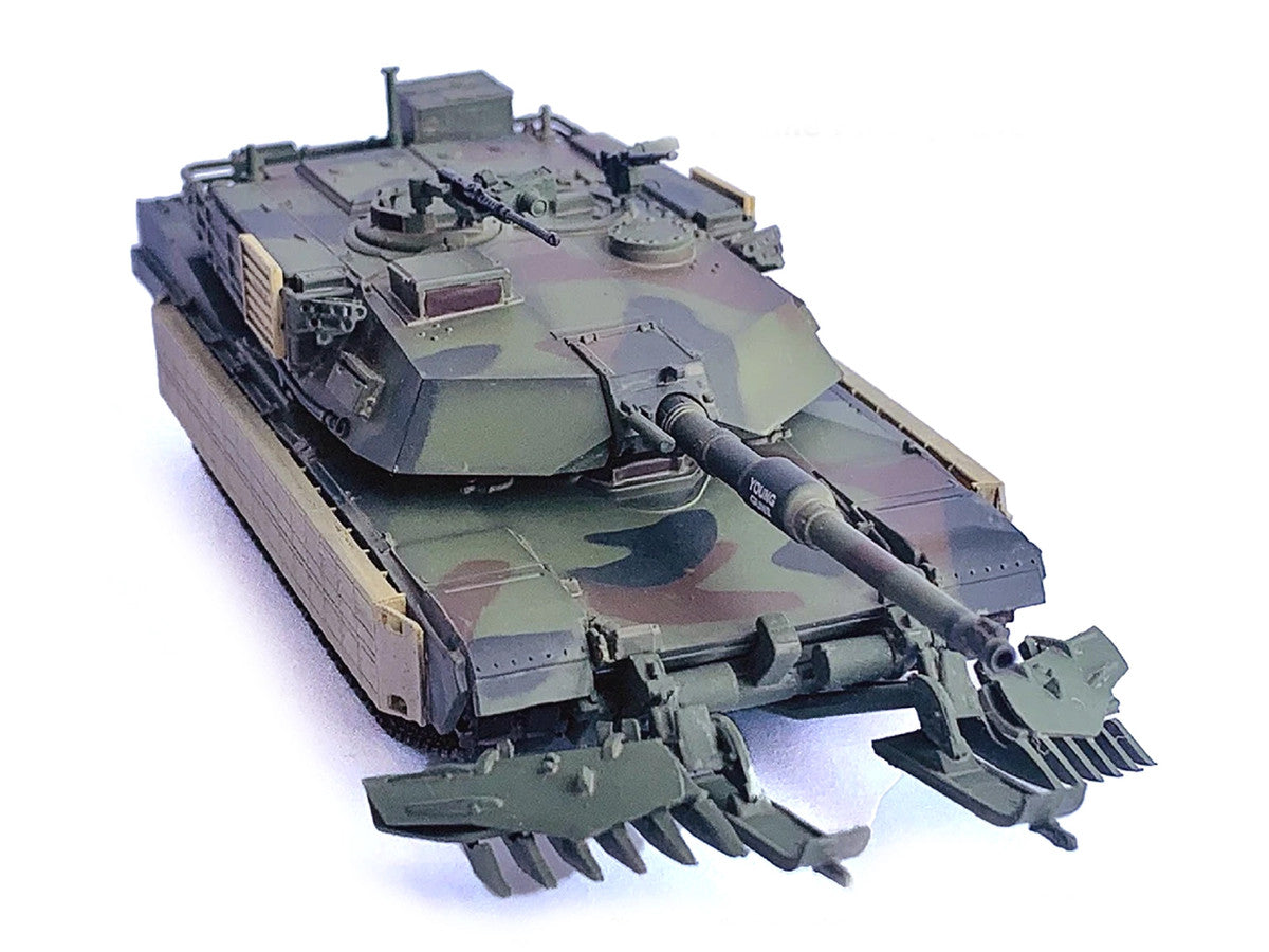 United States M1A1 AIM TUSK (Tank Urban Survival Kit) with Mine Plow (Travel Mode) "United States Marine Corps 8th Tank Battalion II MED Iraq" (2003) Green Camouflage "NEO Dragon Armor" Series 1/72 Plastic Model by Dragon Models LuxuryLifeWay Online Store