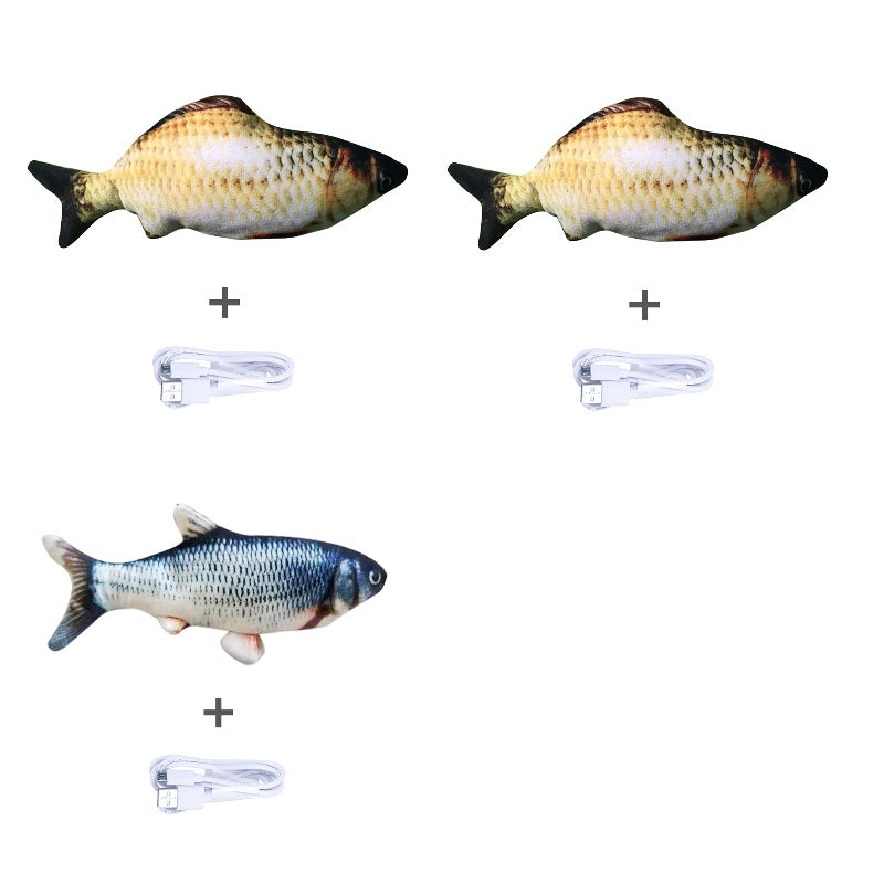 Without Cat Nip Version - Electric Jumping Fish Simulation Electric Fish Toy Pets Fashion