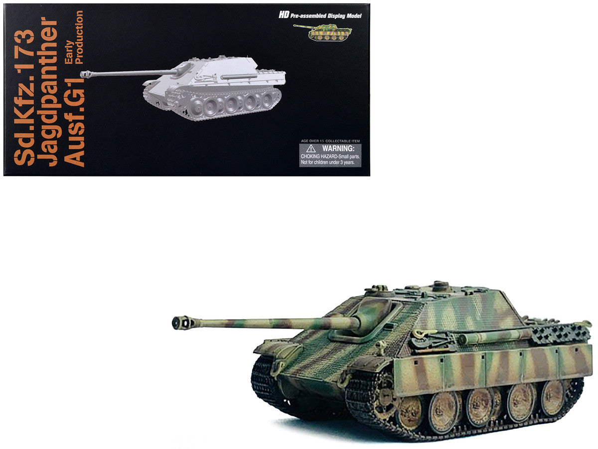 Germany Sd.Kfz.173 Jagdpanther Ausf.G1 Early Production Tank "s.Pz.Abt.654 Ruhr Pocket" (1945) "NEO Dragon Armor" Series 1/72 Plastic Model by Dragon Models LuxuryLifeWay Online Store