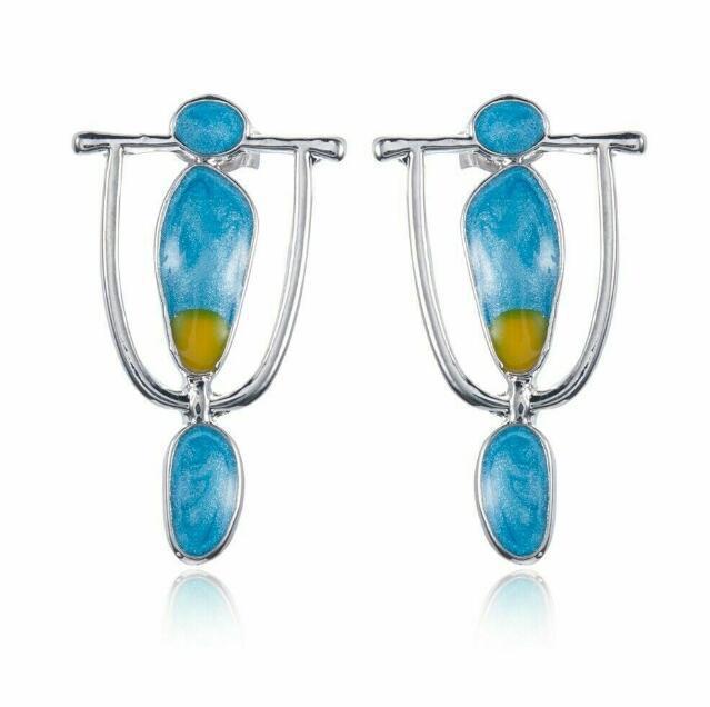 Dangle Earring Pendientes Marbled Dripping