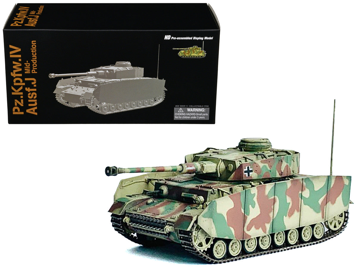 Germany Pz.Kpfw.IV Ausf.J Mid Production Tank "Pz.Abt.115 15.Pz.Gren.Div. Champs Belgium" (1944) "NEO Dragon Armor" Series 1/72 Plastic Model by Dragon Models LuxuryLifeWay Online Store