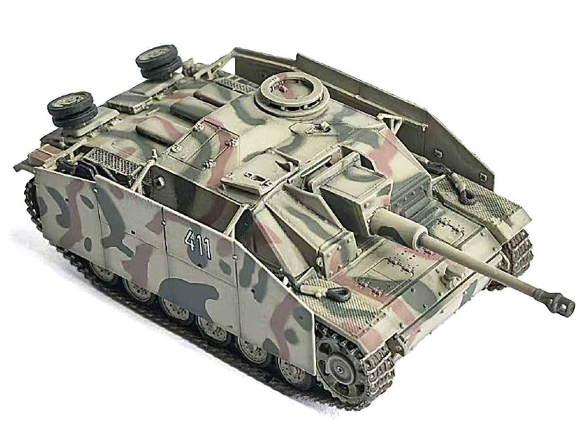 Germany StuG.III Ausf.G Early Production Tank with Schurzen #411 "Panzer Abteilung 115 Italy" (1943) "NEO Dragon Armor" Series 1/72 Plastic Model by Dragon Models LuxuryLifeWay Online Store