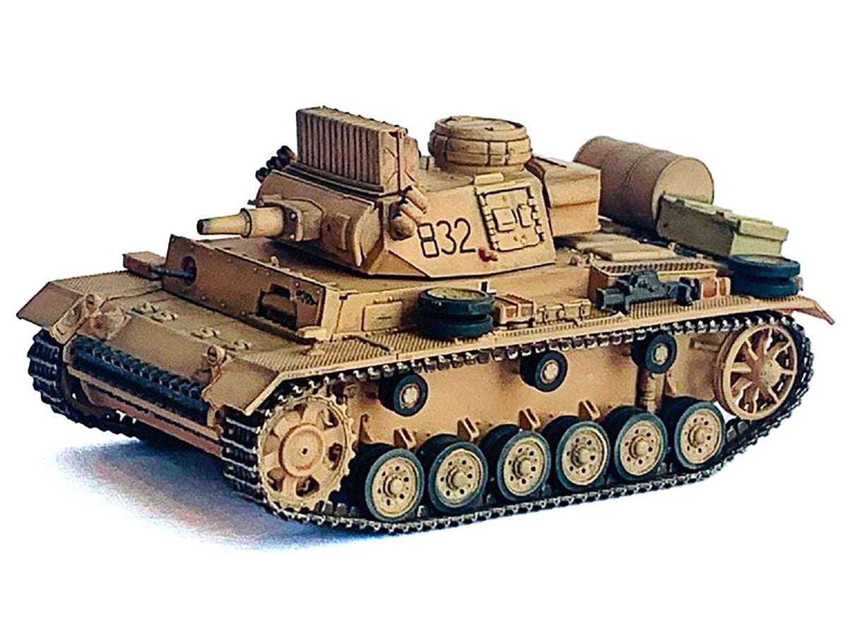 Germany Pz.Kpfw.III Ausf.N DAK Tank #832 "s.Pz.Abt.501 Tunisia" (1942/43) "NEO Dragon Armor" Series 1/72 Plastic Model by Dragon Models LuxuryLifeWay Online Store