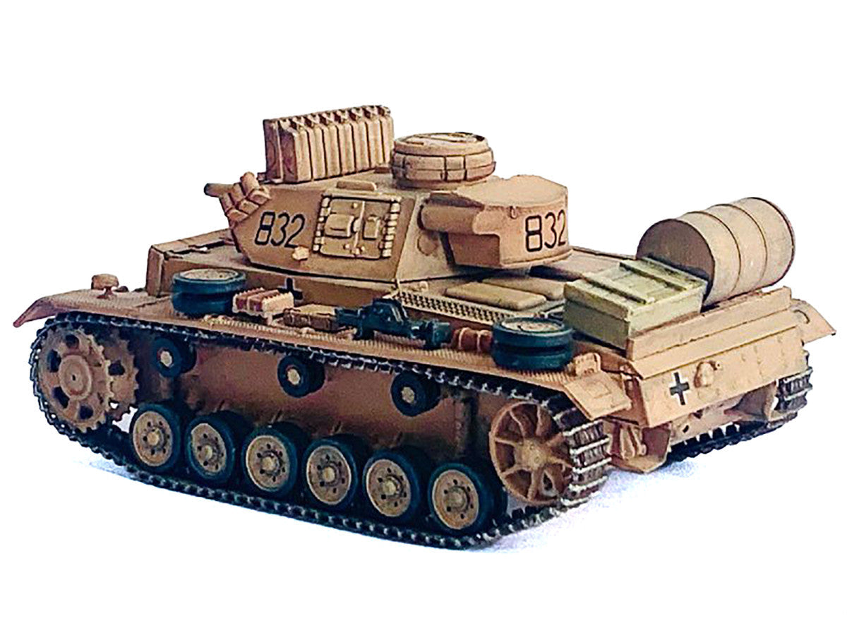 Germany Pz.Kpfw.III Ausf.N DAK Tank #832 "s.Pz.Abt.501 Tunisia" (1942/43) "NEO Dragon Armor" Series 1/72 Plastic Model by Dragon Models LuxuryLifeWay Online Store
