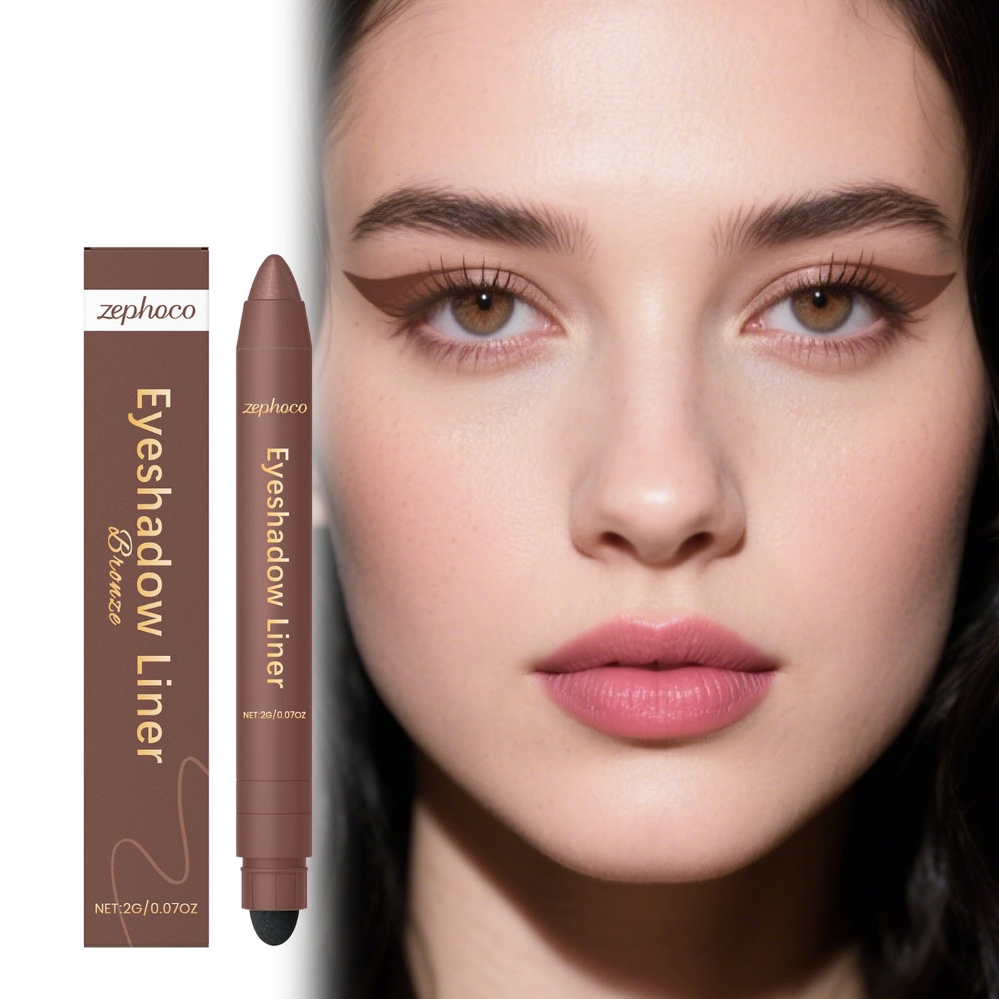 2-in-1 Eyeliner Pen Bronze Tri Light Beauty