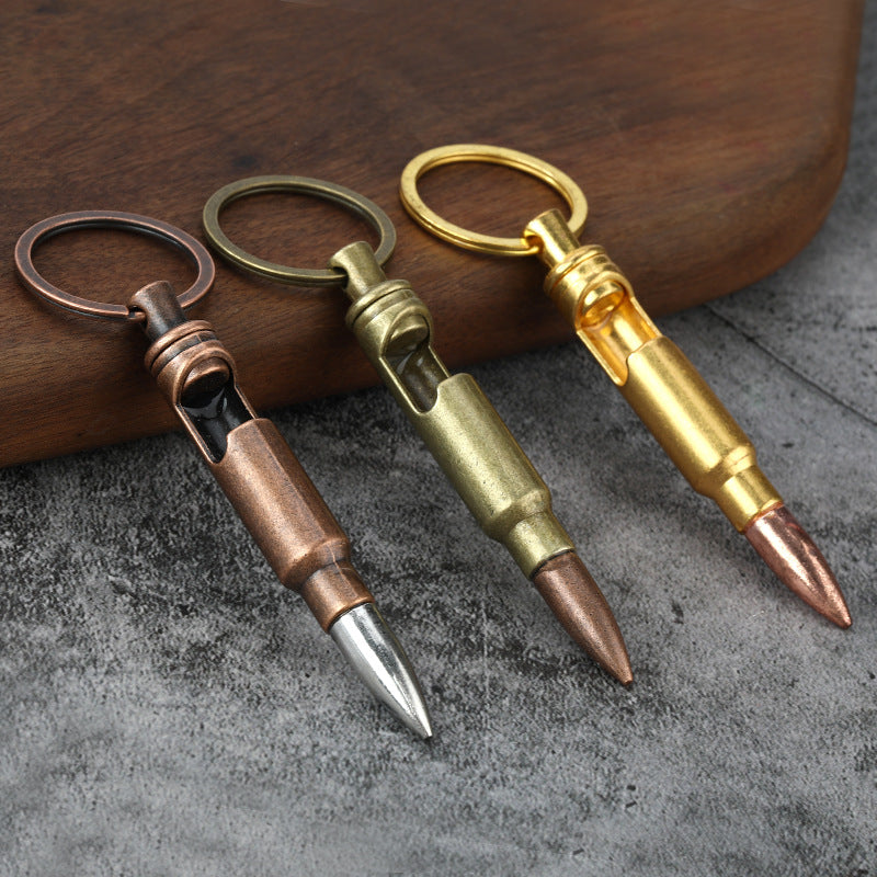 Metal Keychains Bullet Bottle Opener Creative Pendant LadyShow.Store