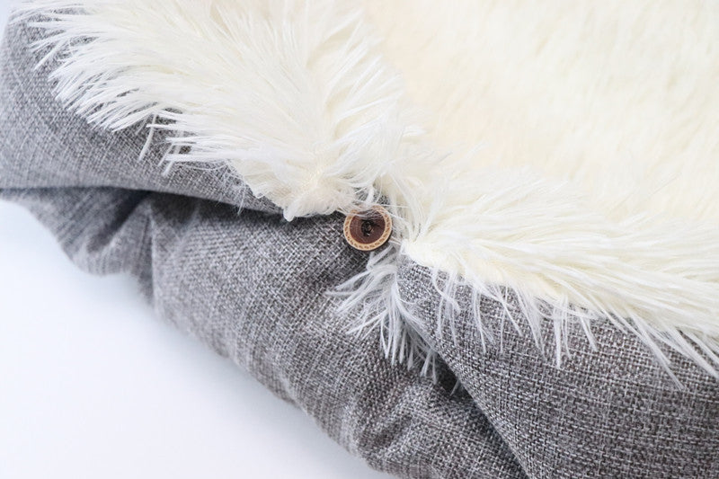 2 in 1 Pet Mattress Nest Convertible Pad Plush Mattress