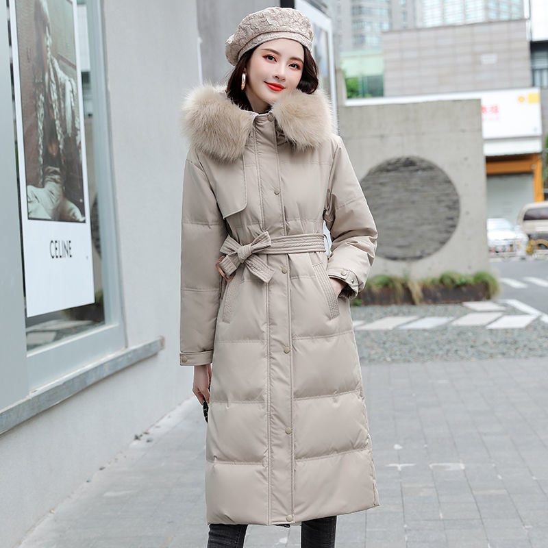 Women's Long Thick Cotton Padded Winter Jacket Pi-Mart