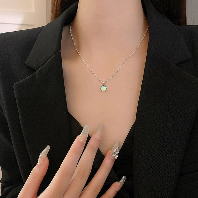 Sparkling Clavicle Chain Necklace Pi-Mart