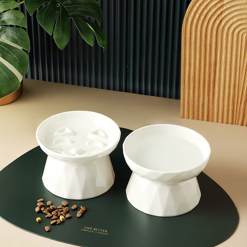 Pet Supplies Cat Bowl Protects Spine Pets Fashion