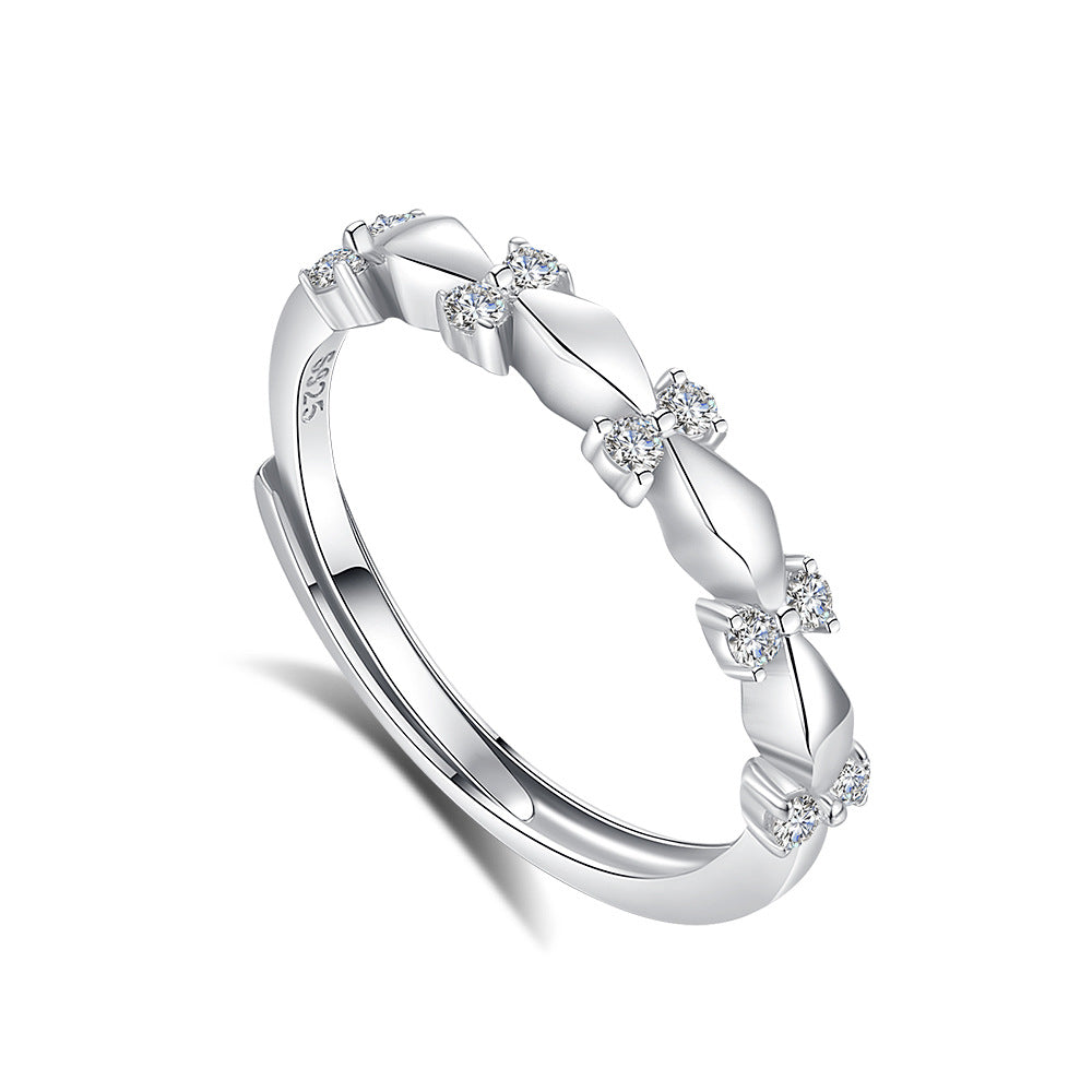 S925 Silver Adjustable Ring For Couples LadyShow.Store