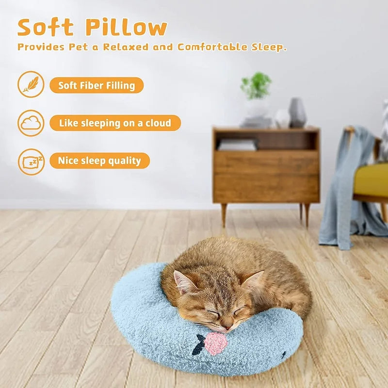Little Pillow For Cats Fashion Neck Protector Deep Sleep Puppy U-Shaped Pillow Pets Pillow Kitten Headrest Dog Sleeping Pillow Pet Products Pets Fashion