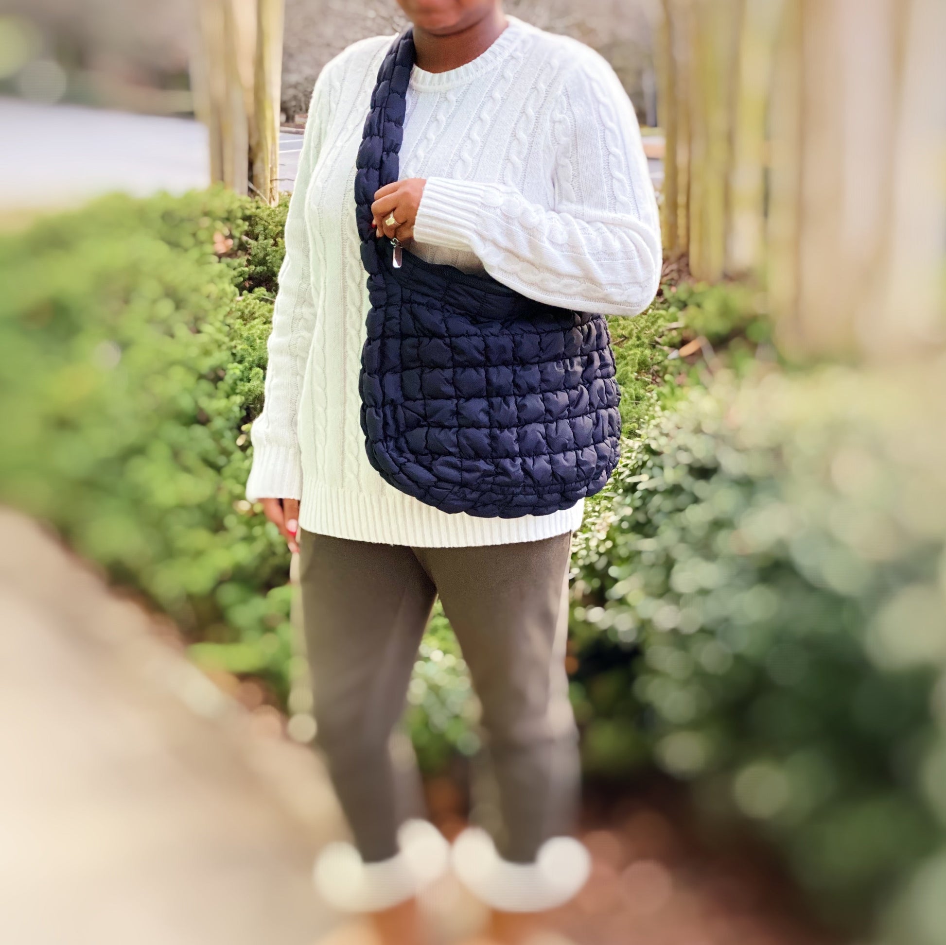 Carry All Quilted Cross Body Bag LadyShow.Store