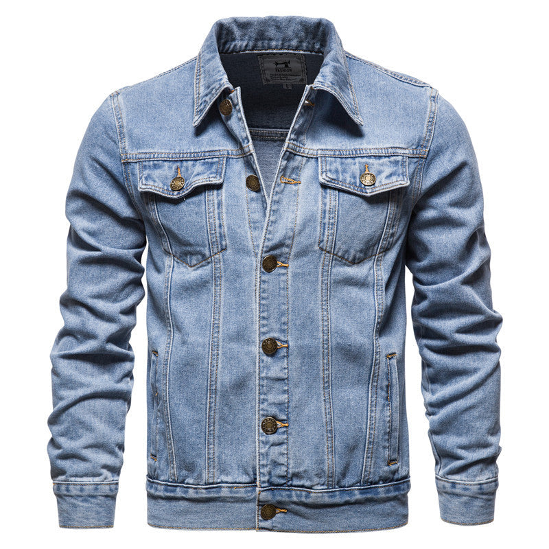 2026 Autumn Winter European Size Trendy Men's Denim Jacket Cotton Fashion Casual Slim Fit Men's Coat Trendy Brand NorixaFashion.com