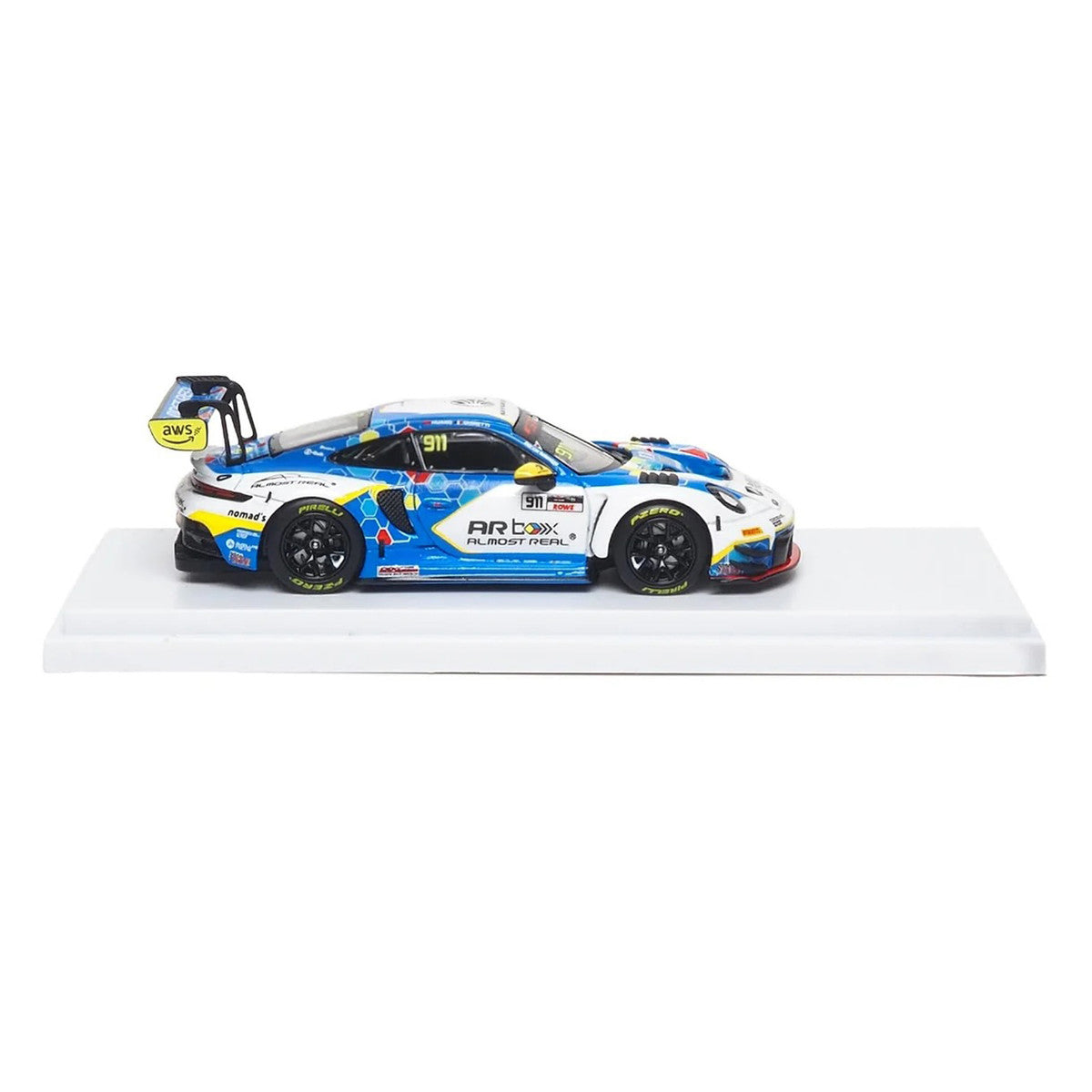 Porsche 911 GT3 R (992) #911 Alessandro Ghiretti - Huang Ruohan "Absolute Racing Presentation Car" "GT World Challenge Asia - Sepang" (2026) 1/64 Diecast Model Car by Almost Real LuxuryLifeWay Online Store