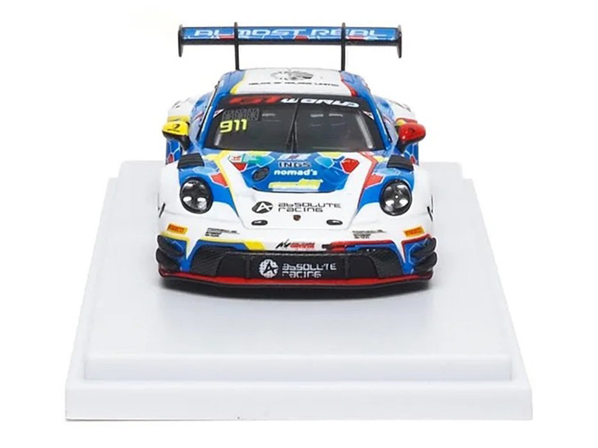 Porsche 911 GT3 R (992) #911 Alessandro Ghiretti - Huang Ruohan "Absolute Racing Presentation Car" "GT World Challenge Asia - Sepang" (2026) 1/64 Diecast Model Car by Almost Real LuxuryLifeWay Online Store