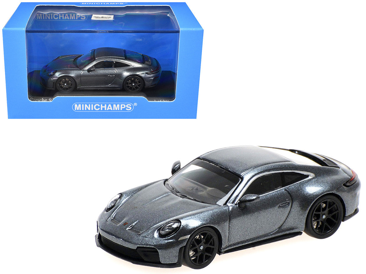 2025 Porsche 911 (992.2) GT3 Touring Gray Metallic Limited Edition to 240 pieces Worldwide 1/64 Diecast Model Car by Minichamps LuxuryLifeWay Online Store