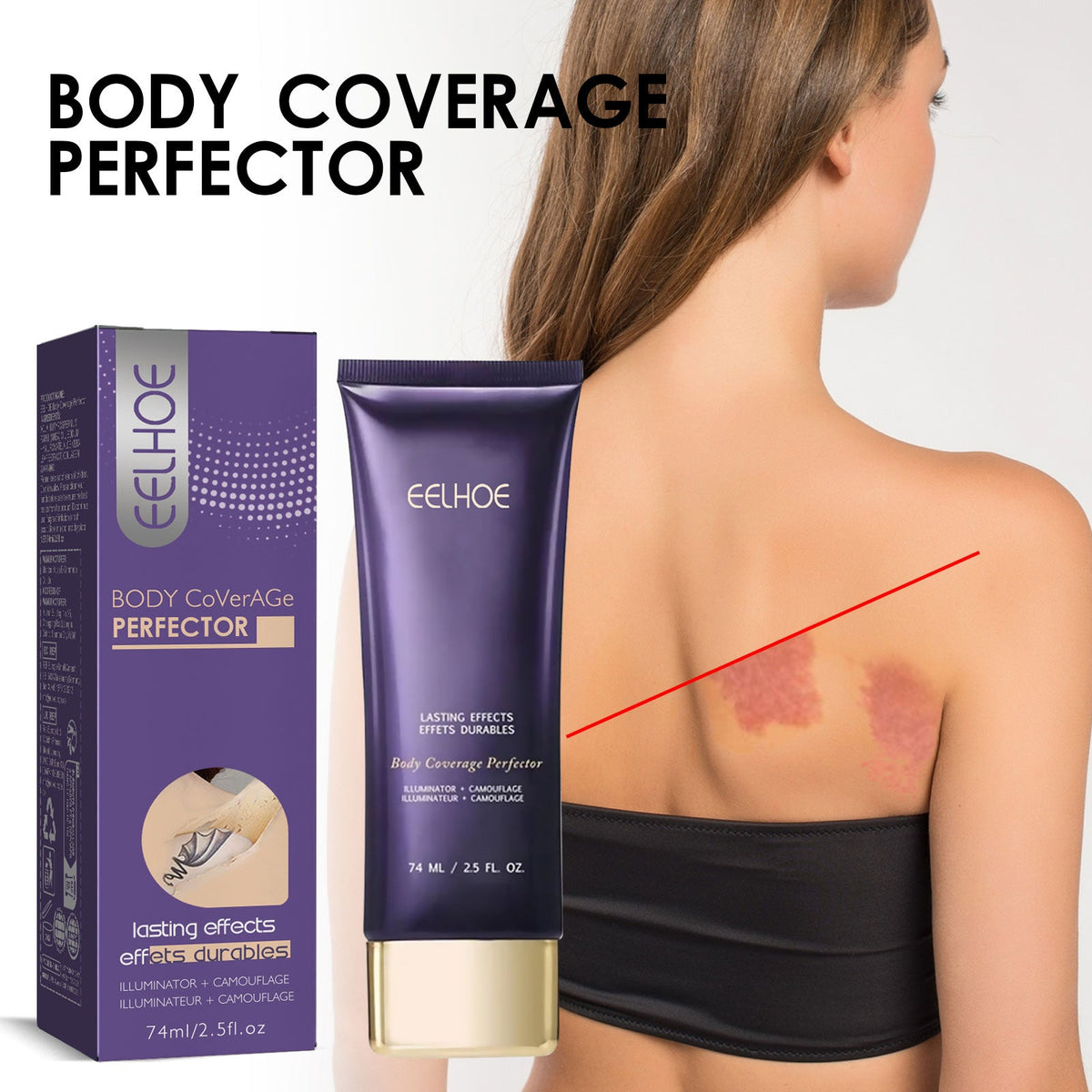 Body Concealer Repair Cream  Ivory White 74ml 1 Box Tri Light Beauty