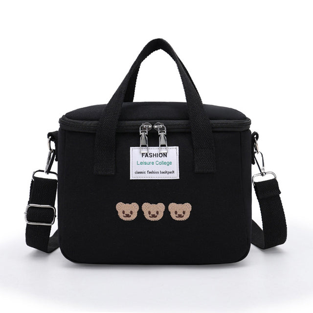 Waterproof Mother-Child Bag with Embroidered Bear Design Pi-Mart