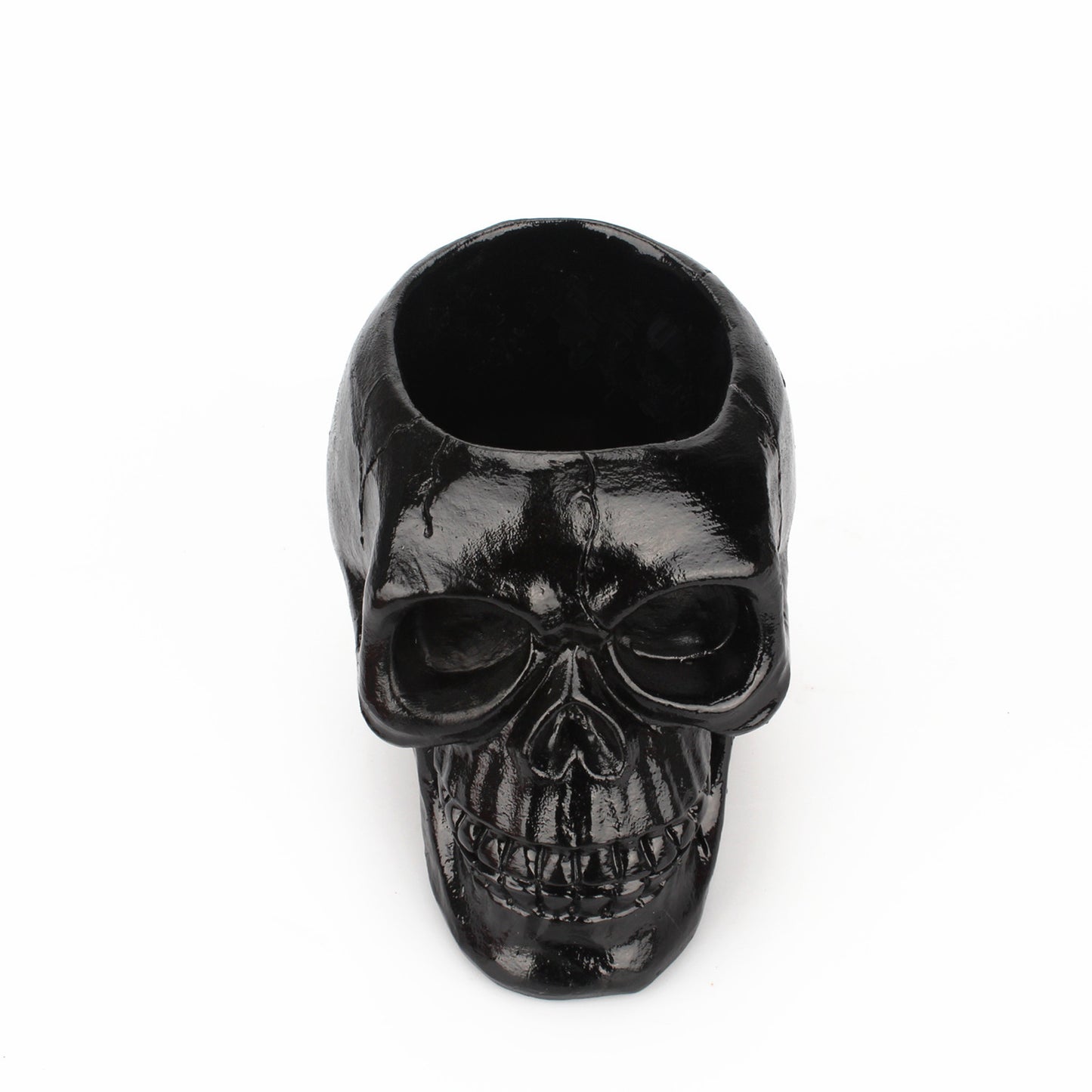 Skull Storage Container Makeup Brush Resin Statue Cultural Personality Stationery Pen Holder Home Desk