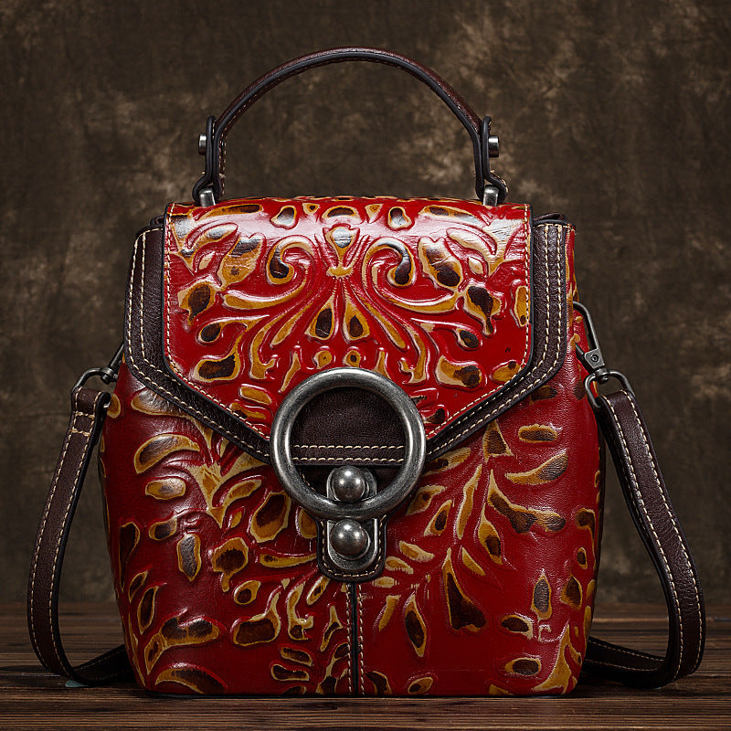 Cow Leather Backpack Multi-function Ladies Shoulder Bags Handbags LadyShow.Store