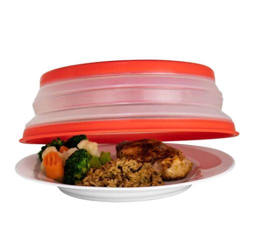 Collapsible High-Temperature Microwave Splash Cover Pi-Mart