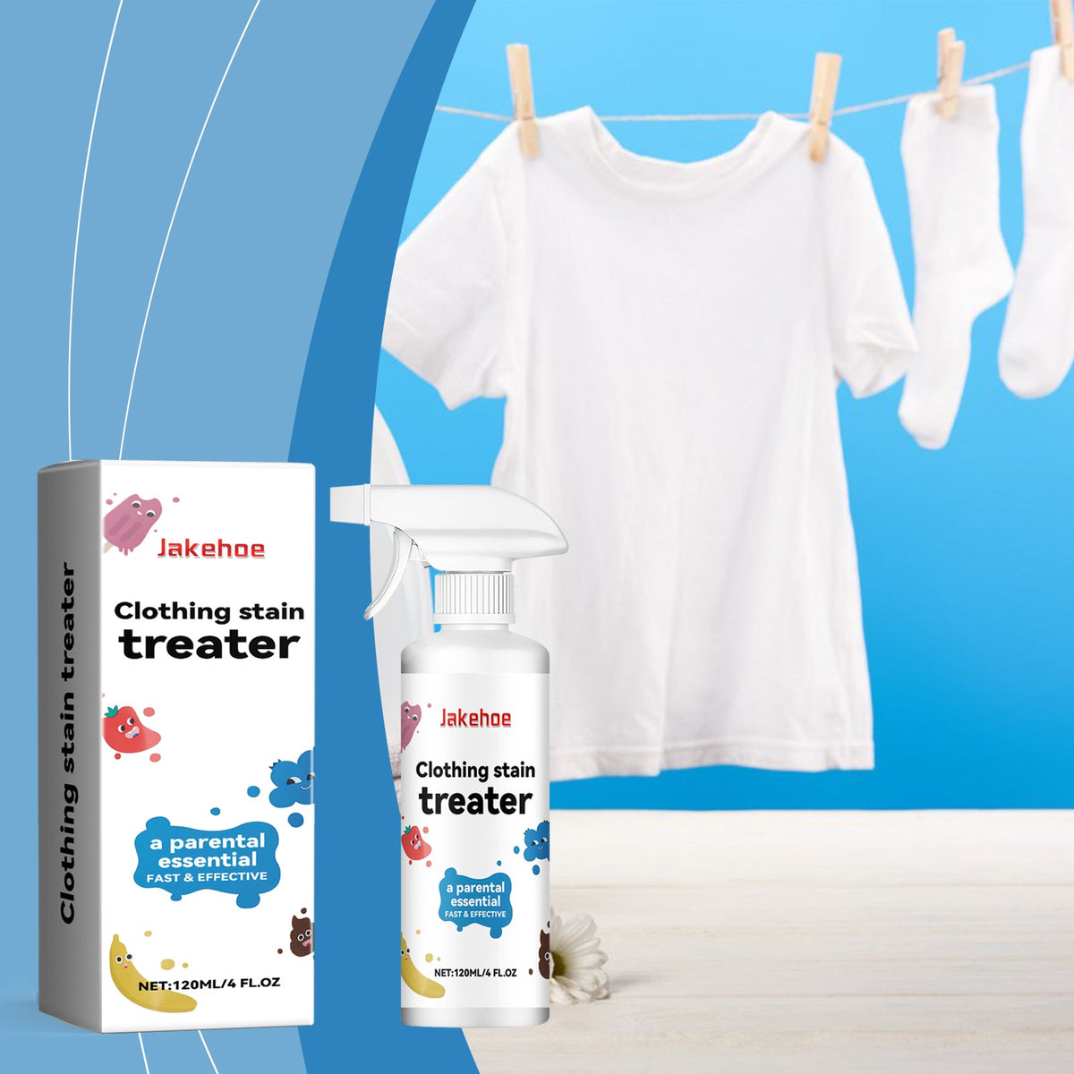 Clothes Cleaning Spray 120ml Box Tri Light Beauty