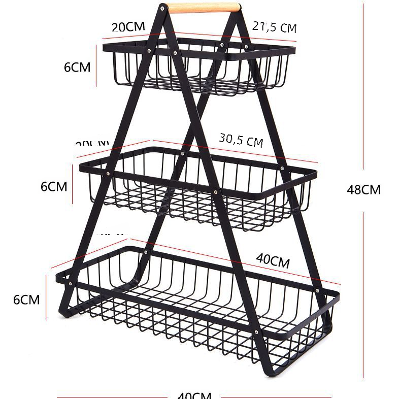 Nordic Iron Fruit Basket LuxuryLifeWay Online Store