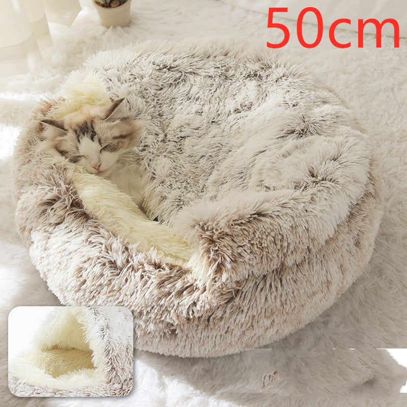 2-in-1 Plush Pet Bed Pets Fashion