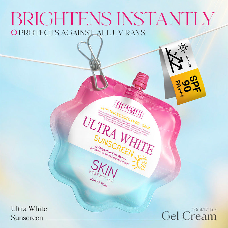 HUNMUI Ultra White Sunscreen Gel Cream 50ml Tri Light Beauty