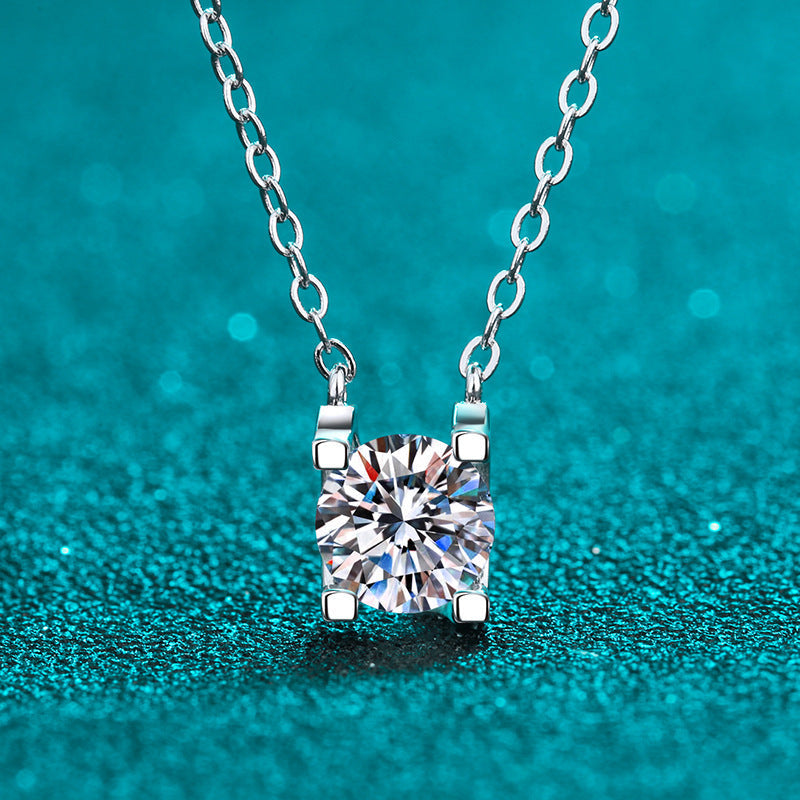 S925 Sterling Silver Moissanite Necklace LadyShow.Store
