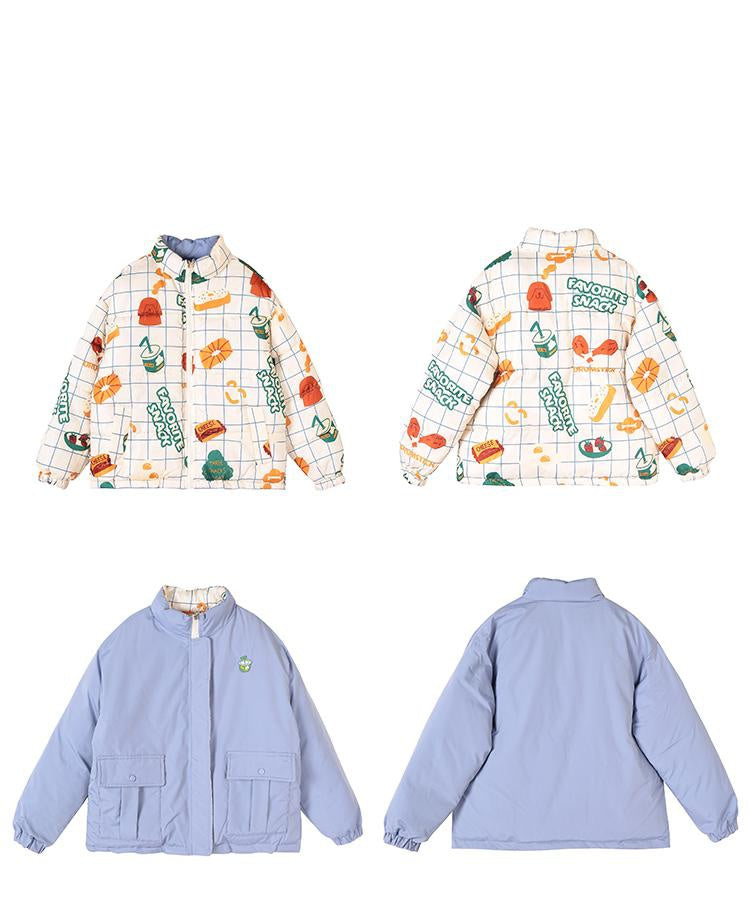 Women's Short Korean Style Loose-Fitting Padded Work Clothes Best YouTube Store