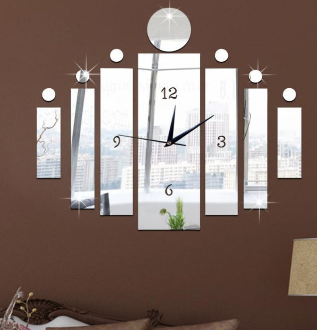 Creative DIY Clock Wall Stickers PearlNestDecor.com