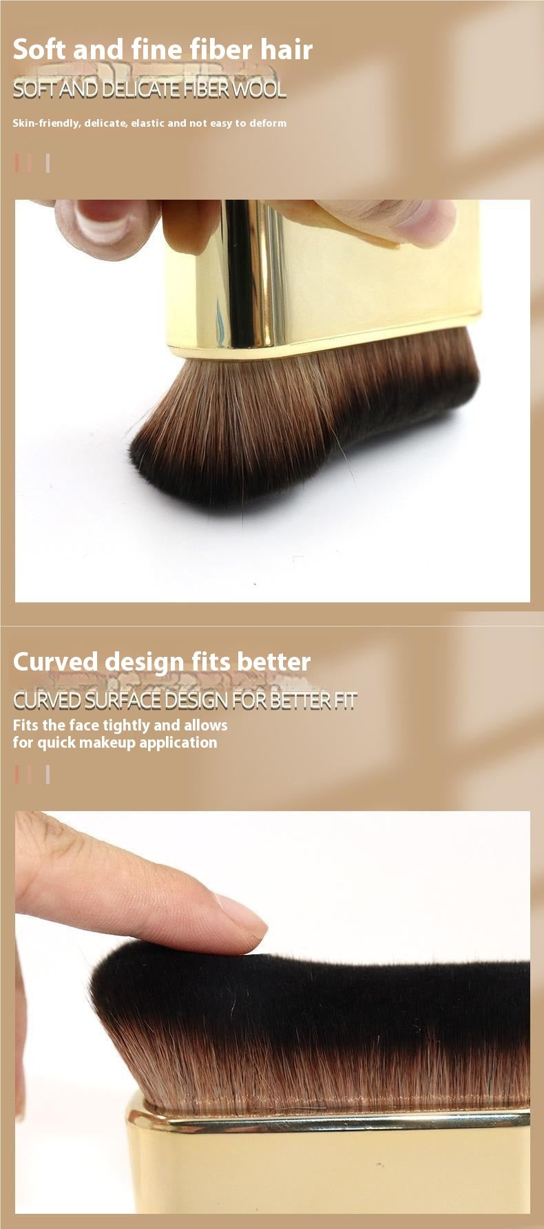 Large Wave Foundation & Body Makeup Brush LadyShow.Store