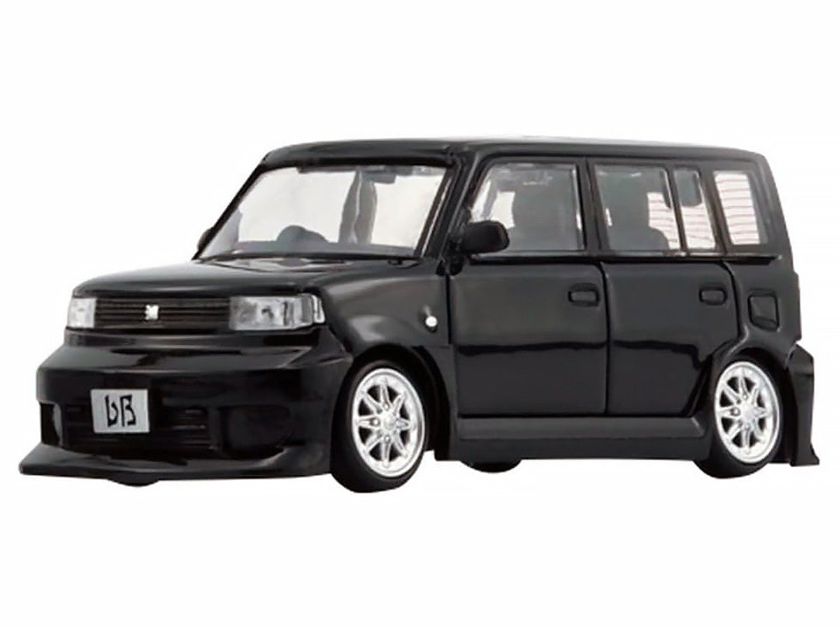 Toyota bB 2000 Van Black with Extra Accessories 1/64 Diecast Model Car by BM Creations LuxuryLifeWay Online Store