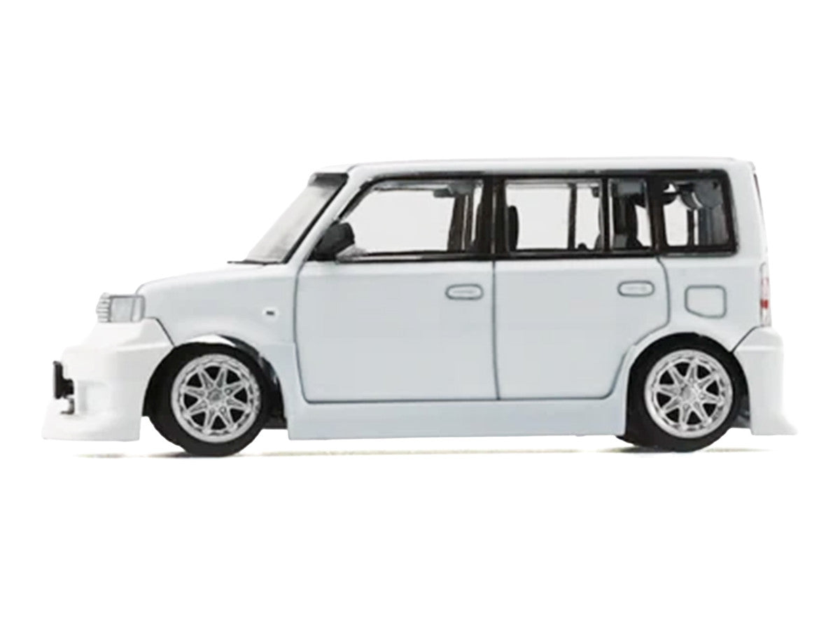 Toyota bB 2000 Van White with Extra Accessories 1/64 Diecast Model Car by BM Creations LuxuryLifeWay Online Store