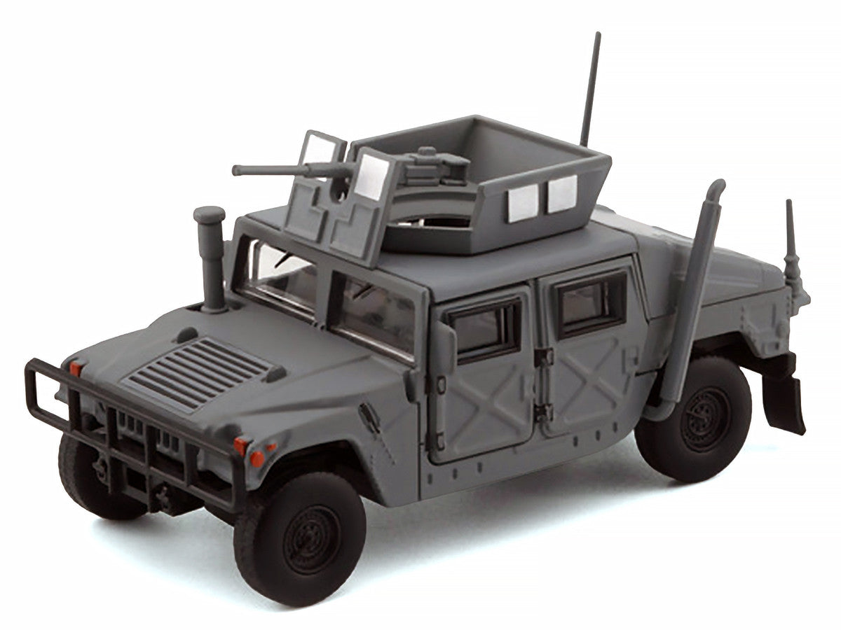 HUMVEE 4-CT Military Vehicle Matt Gray with Alternative Tops 1/64 Diecast Model Car by BM Creations LuxuryLifeWay Online Store