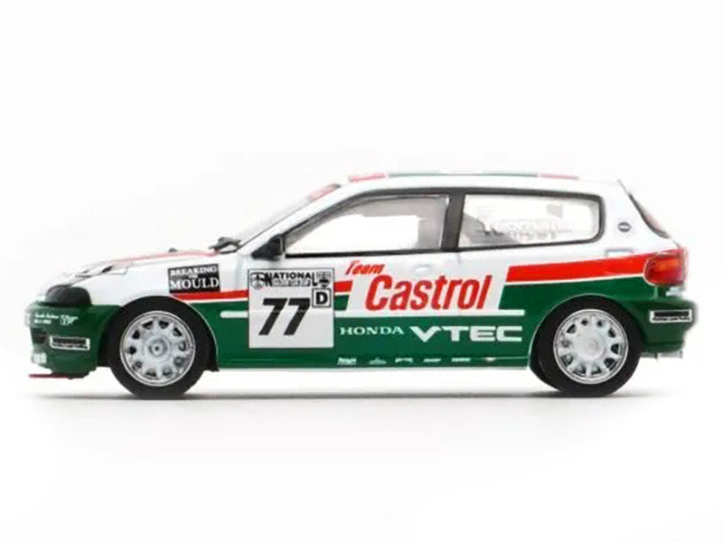Honda Civic EG6 RHD (Right Hand Drive) #77 Team Castrol "National Saloon Car Cup" (1993) 1/64 Diecast Model Car by BM Creations LuxuryLifeWay Online Store