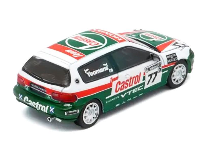 Honda Civic EG6 RHD (Right Hand Drive) #77 Team Castrol "National Saloon Car Cup" (1993) 1/64 Diecast Model Car by BM Creations LuxuryLifeWay Online Store