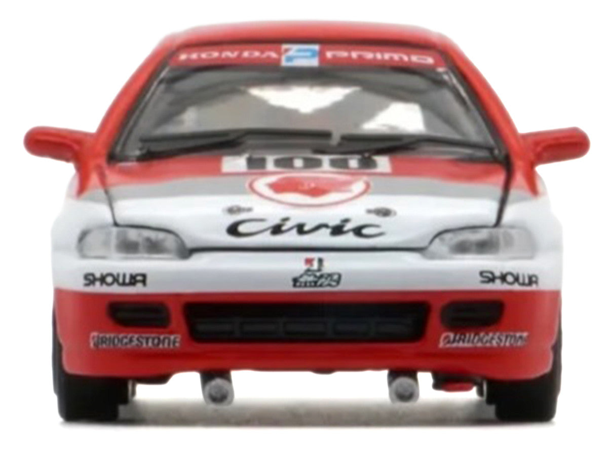 Honda Civic EG6 RHD (Right Hand Drive) #100 Osamu Nakako - Hideki Okada "Mugen Honda" "Japanese Touring Car Championship" (1993) 1/64 Diecast Model Car by BM Creations LuxuryLifeWay Online Store