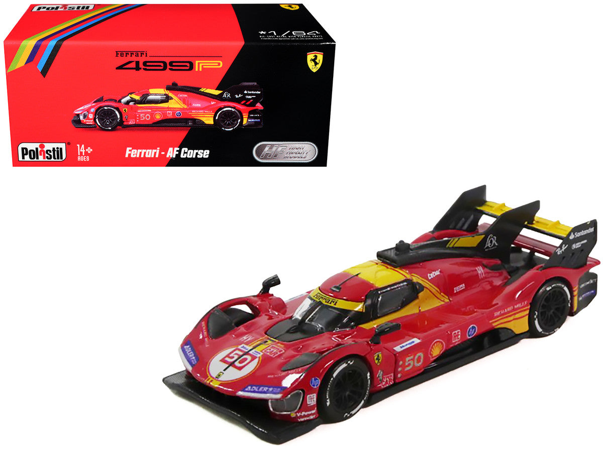 Ferrari 499P #50 Antonio Fuoco - Miguel Molina - Nicklas Nielsen "Ferrari AF Corse" Winner "24 Hours of Le Mans" (2024) 1/64 Diecast Model Car by Polistil LuxuryLifeWay Online Store