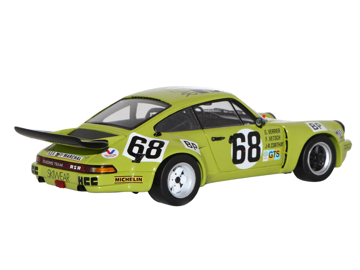 Porsche 911 Carrera RSR 3.0 #68 Guy Verrier - Florian Vetsch - Jean-Robert Corthay "24 Hours of Le Mans" (1975) 1/64 Model Car by Spark LuxuryLifeWay Online Store